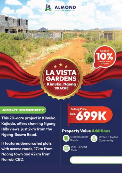 Entrance gate to La Vista Gardens project.